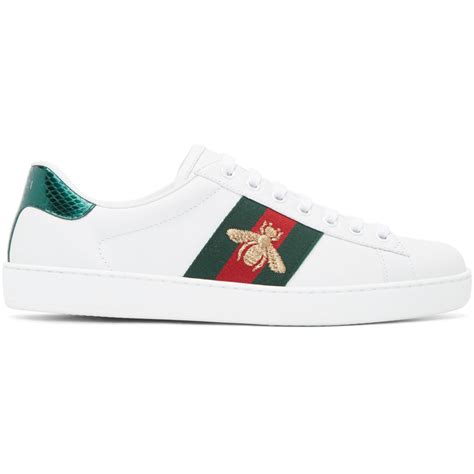 gucci shoes white bee|Gucci men's shoes bee.